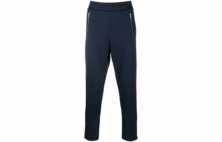 【代購】Moncler Knitted Sweatpants Men's Dark Blue