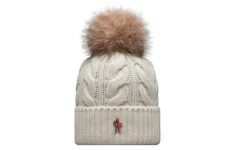 【代購】Moncler Wool Cashmere Beanies Women's White