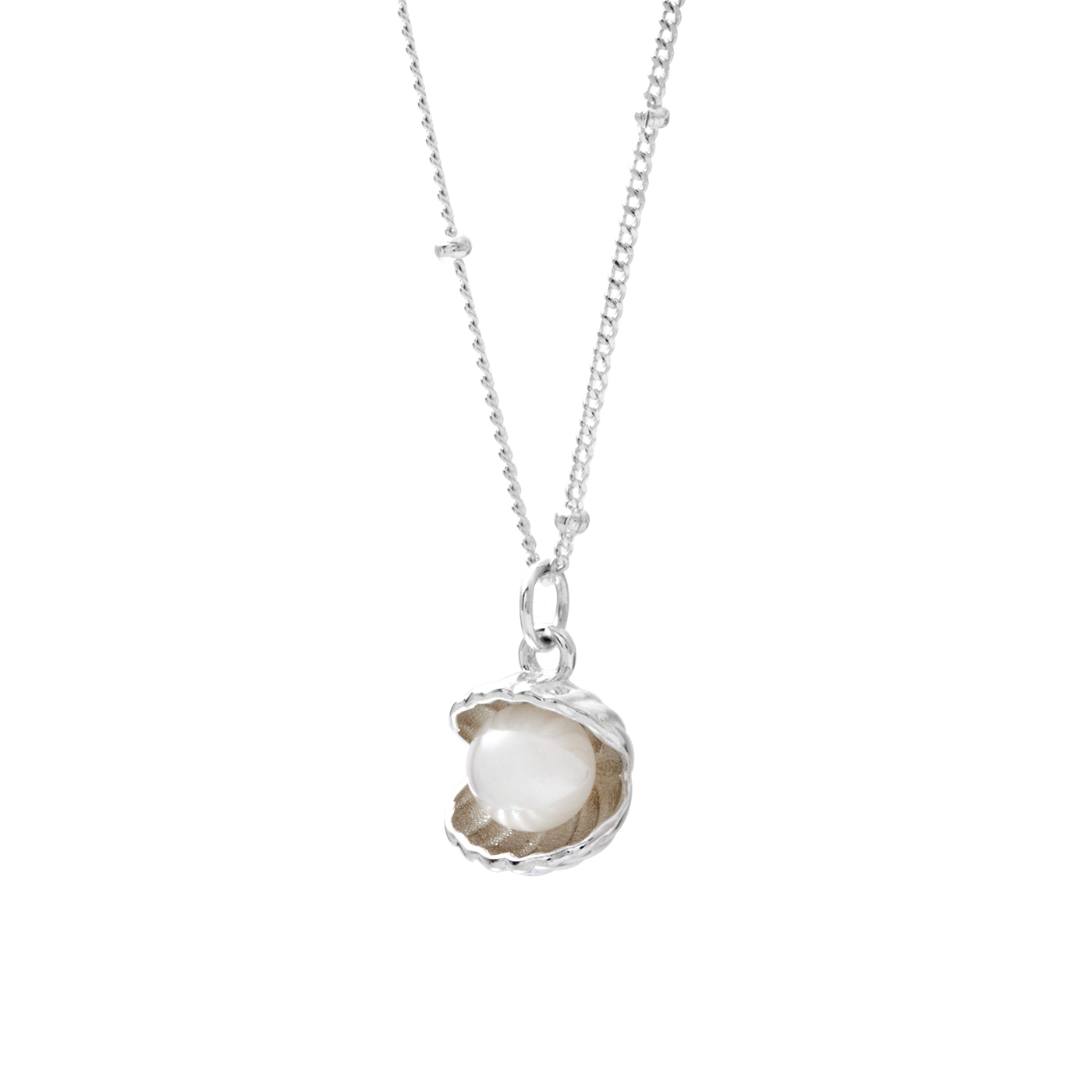 純銀,珍珠,貝殼,項鍊,平價飾品