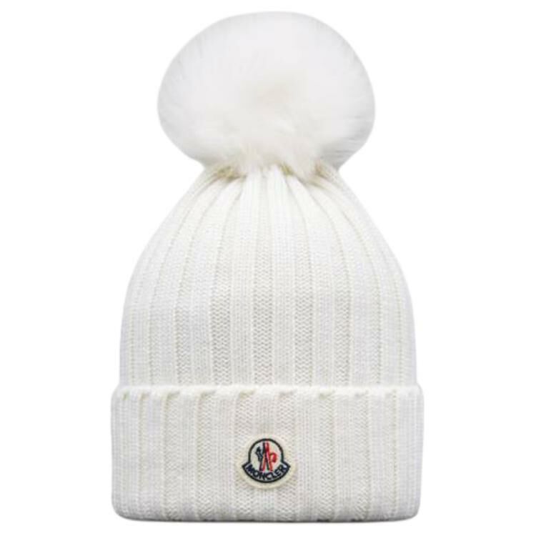 【代購】Moncler Merino Fine Wool Beanies Women's White