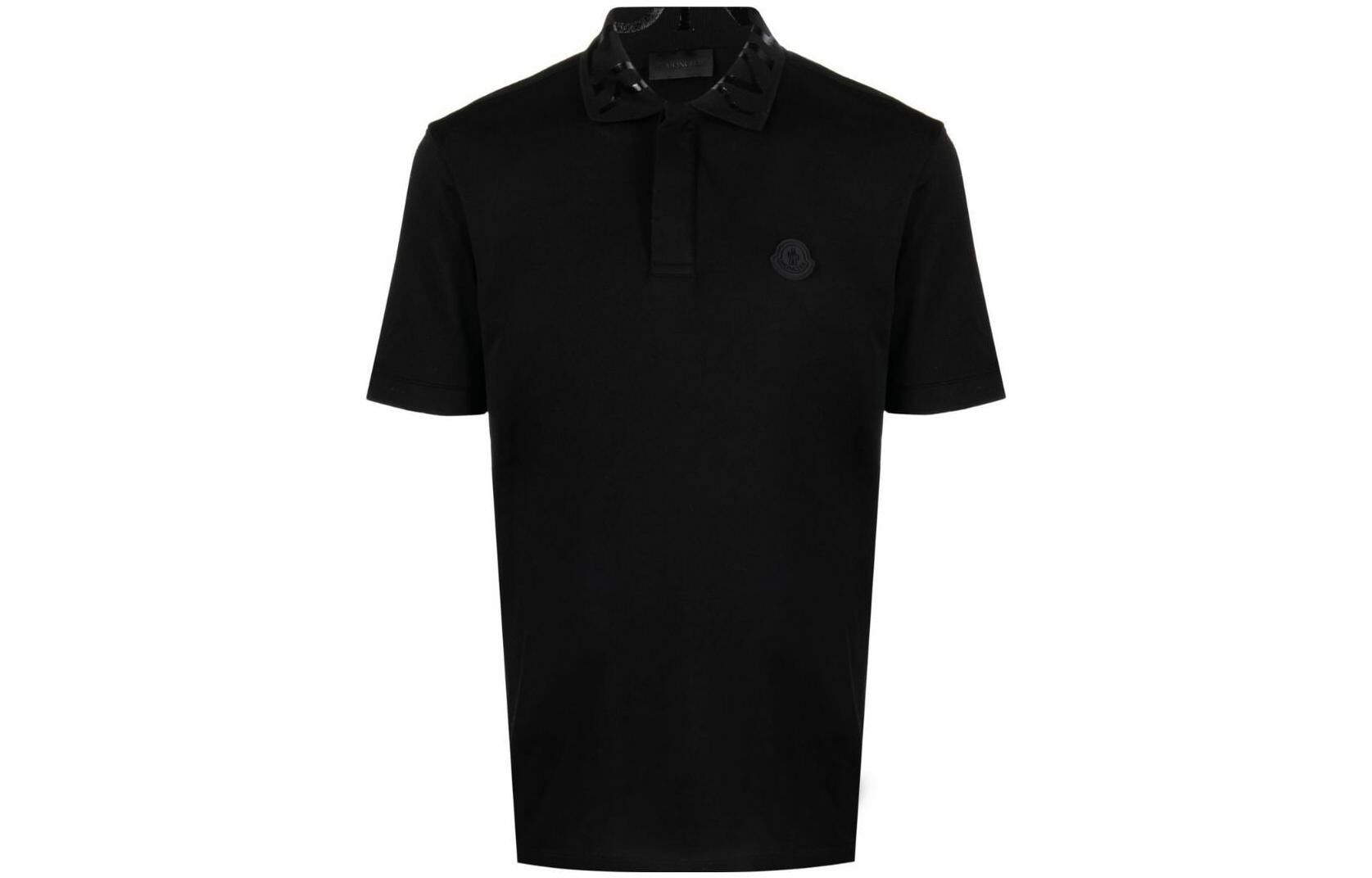 【代購】Moncler Men Concealed Placket Polo Black
