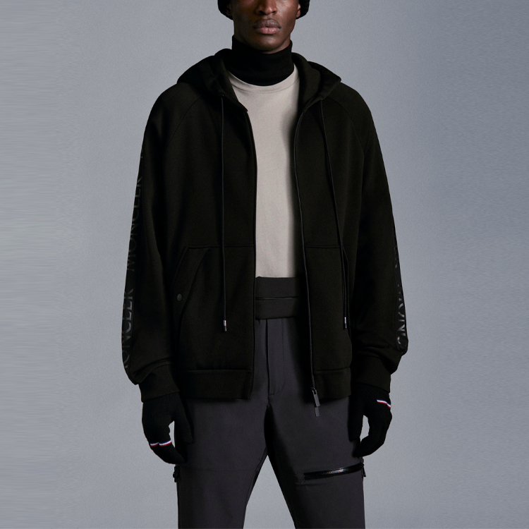 【代購】Moncler Sleeve Logo Full Zipped Hoodie