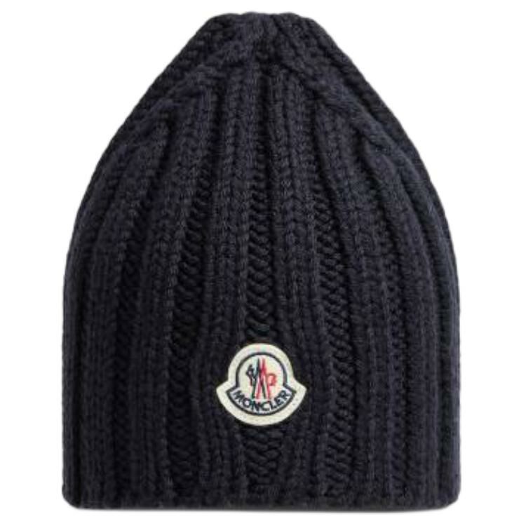 【代購】Moncler Logo Patch Knit Beanie