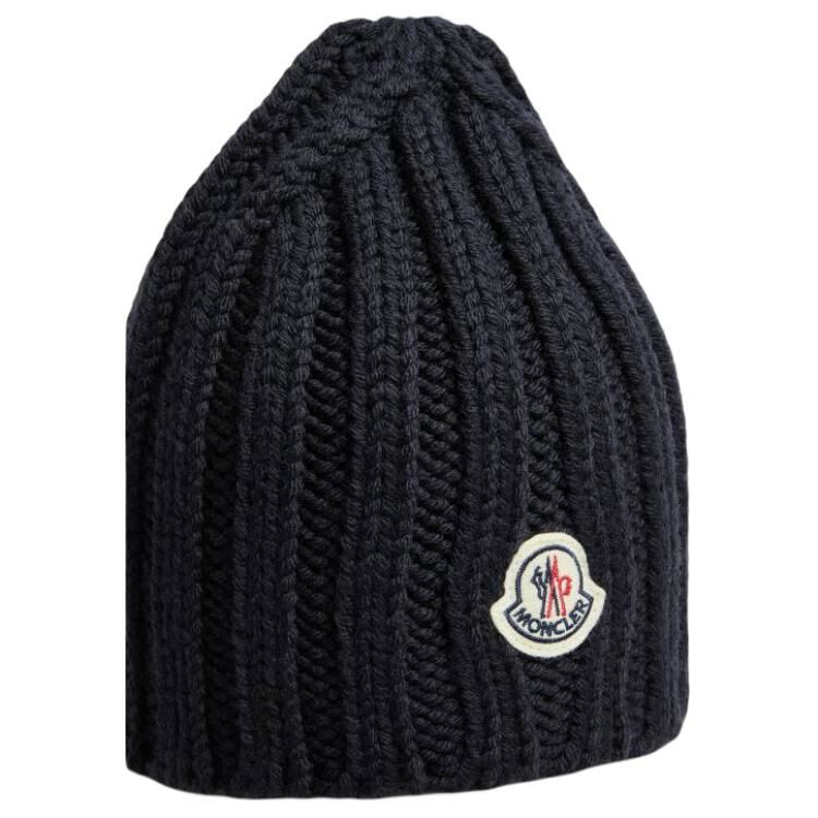 【代購】Moncler Logo Patch Knit Beanie