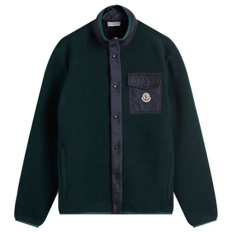 【代購】Moncler Aperta Contrasted Trim Jacket