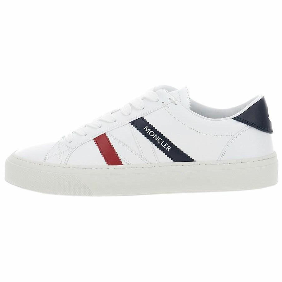 【代購】Moncler Monaco Low Top Skateboard Shoes Men's White