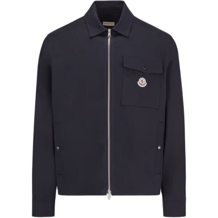 【代購】Moncler Logo Patch Zip Up Shirt Jacket