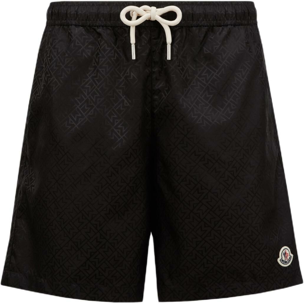【代購】Moncler Logo Patch Drawstring Swim Shorts