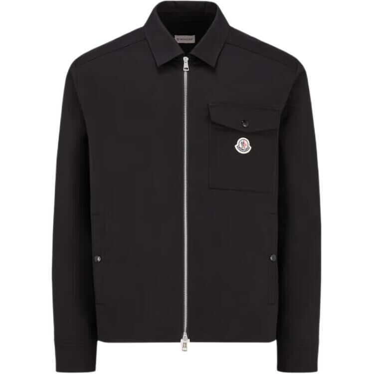 【代購】Moncler Logo Patch Zipped Shirt Jacket