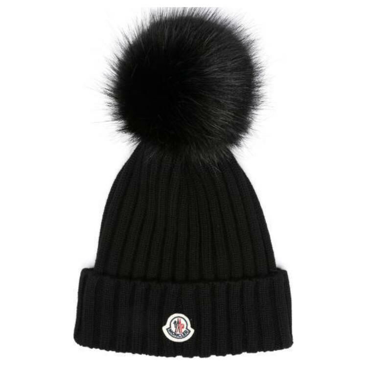 【代購】Moncler Ribbed Hat With Pom Pom