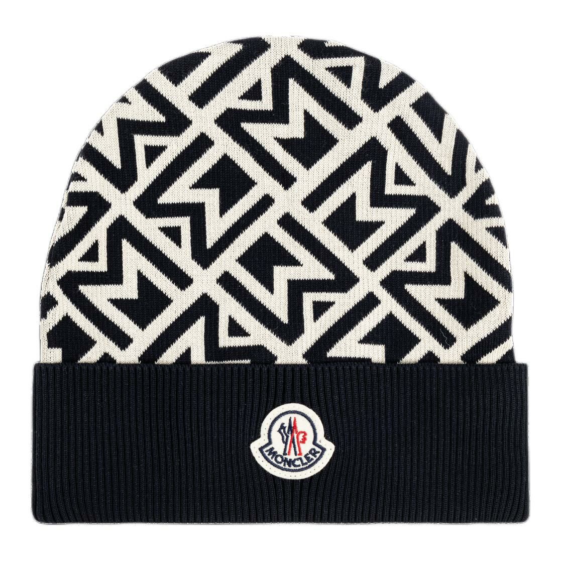 【代購】Moncler Logo Patch Knitted Beanie
