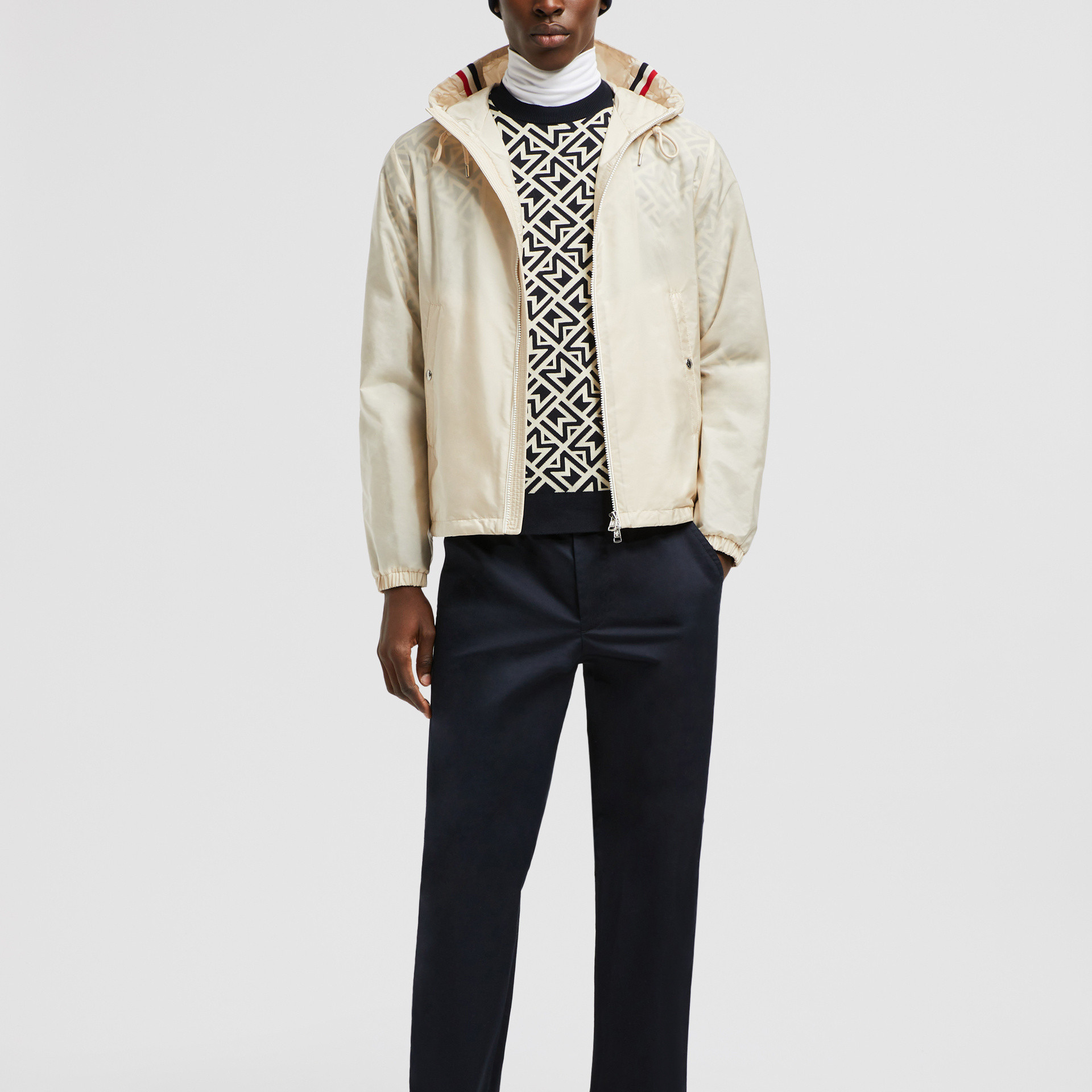 【代購】Moncler Zip Up Drawstring Hooded Jacket