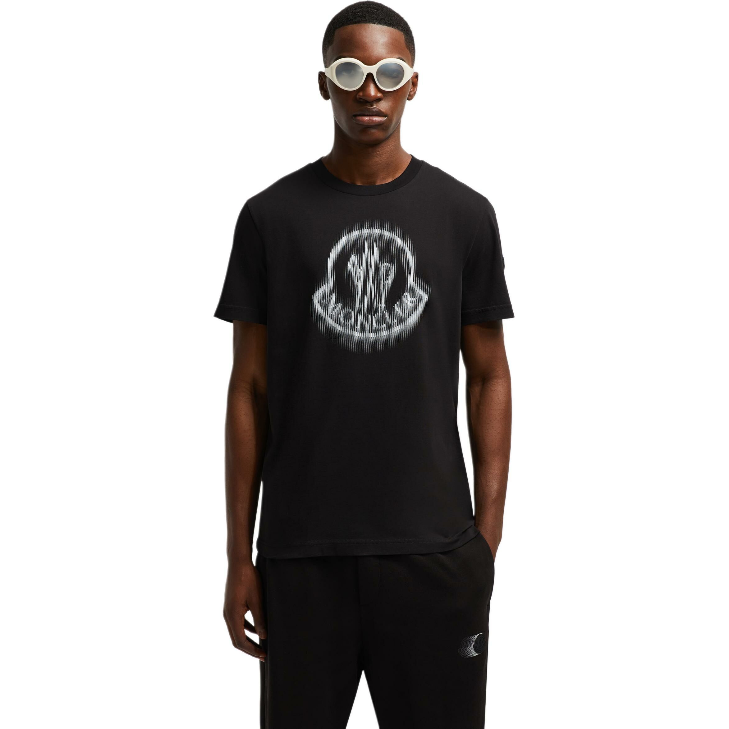 【代購】Moncler Gradient Logo Printed Crewneck T Shirt