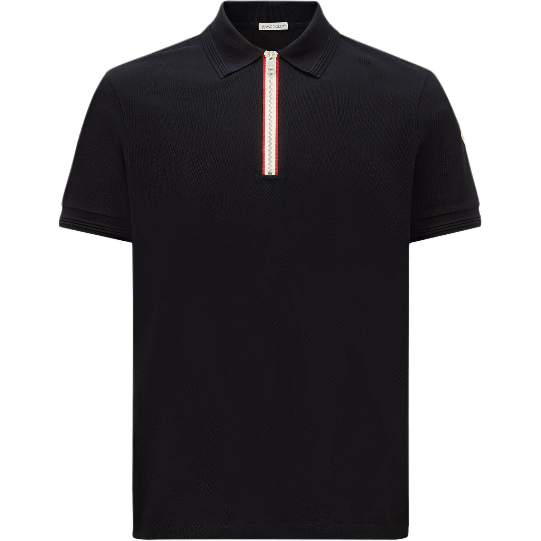 【代購】Moncler Tricolor Trim Piquet Polo Shirt