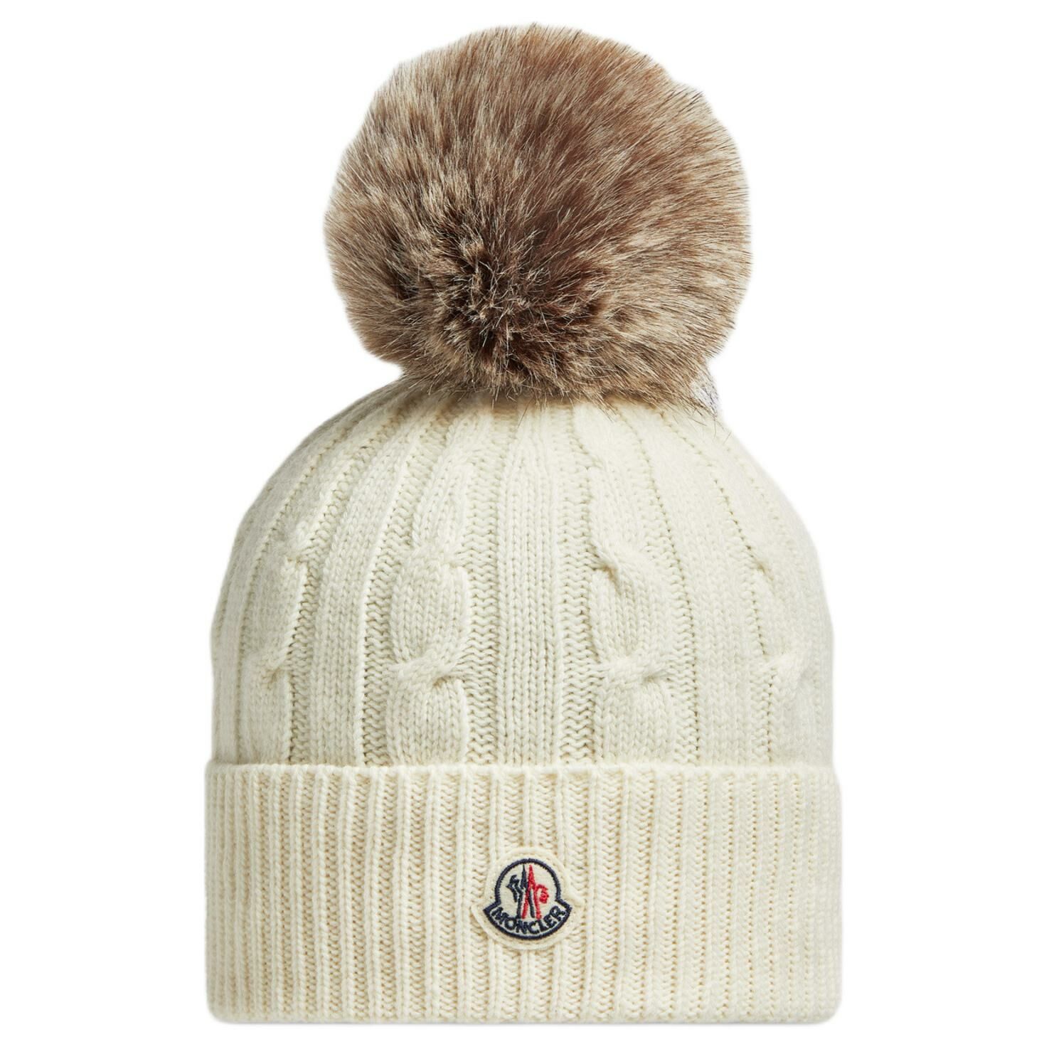 【代購】Moncler Logo Patch Pompom Detailed Beanie
