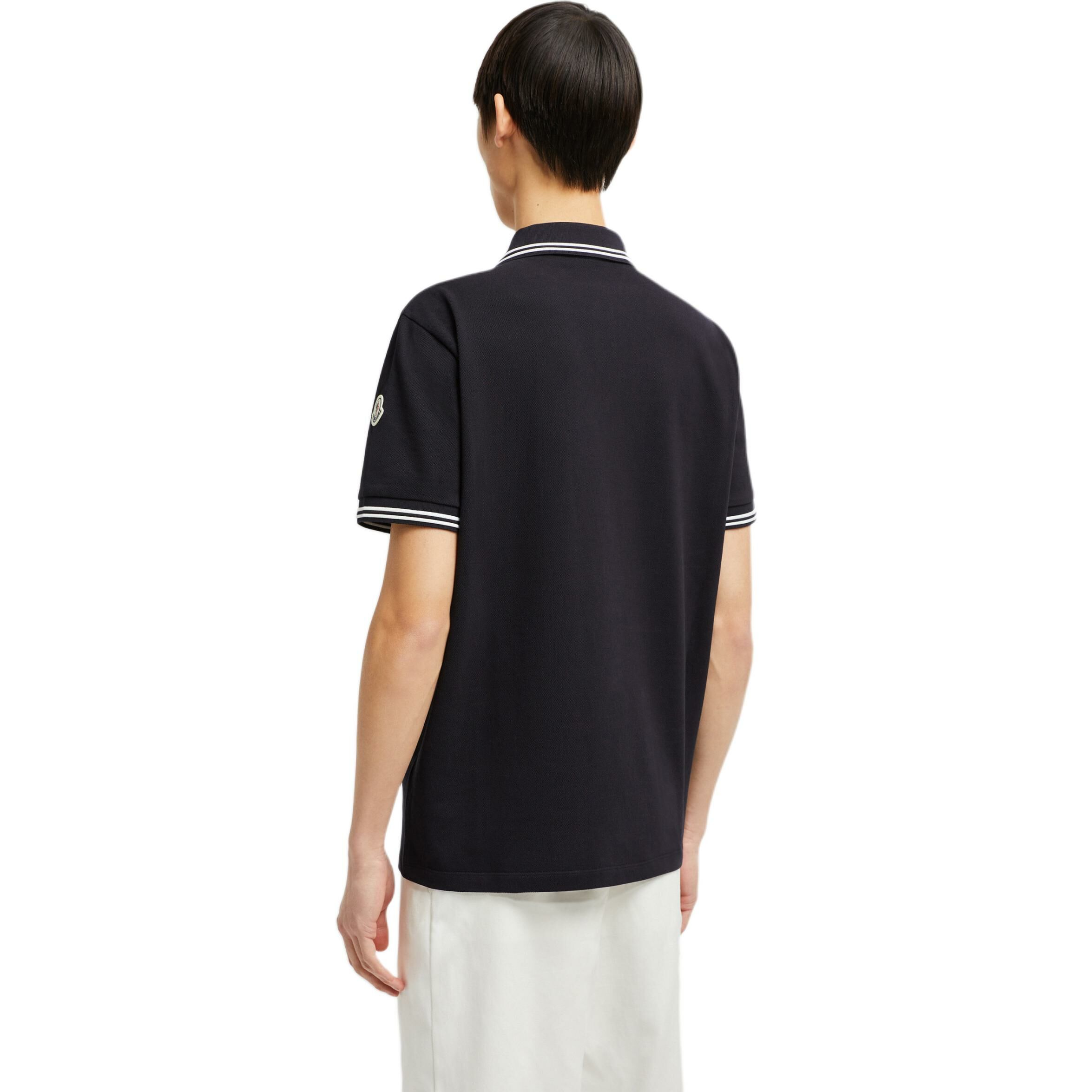【代購】Moncler Logo Patch Short Sleeved Polo Shirt