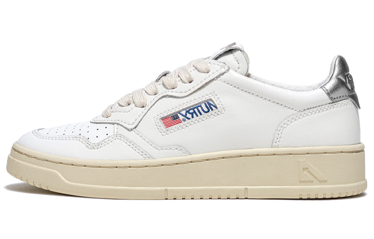 【代購】AUTRY Medalist Leather Low 'White Silver' Women's
