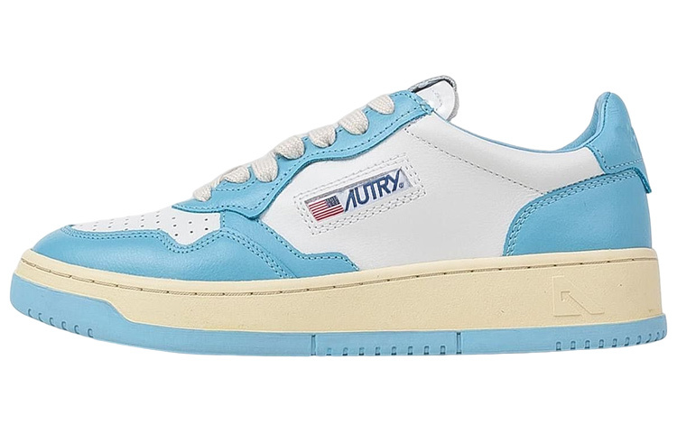 【代購】AUTRY Medalist Low Leather 'Light Blue White' Women's