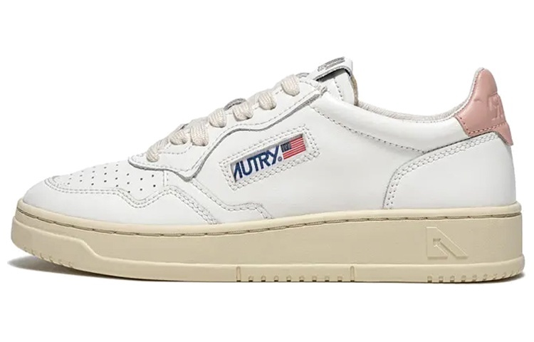 【代購】AUTRY Medalist Leather Low 'White Pink' Women's
