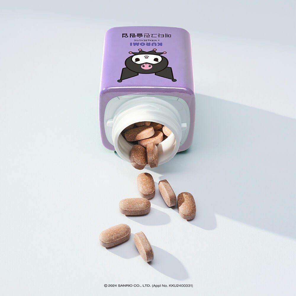 預 購 產 品丨Vital Beautie 消脂綠茶片 Kuromi 限定版本 附送Kuromi水杯 身材管理 Diet 餐後阻隔碳水脂肪吸收