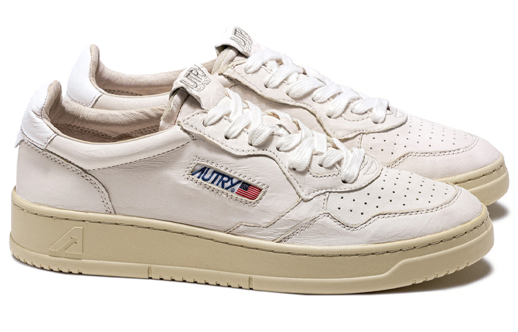 【代購】AUTRY Medalist Leather Low Goatskin White Women's