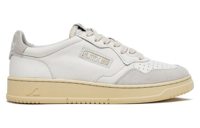 【代購】AUTRY Open Low Leather Suede 'White'