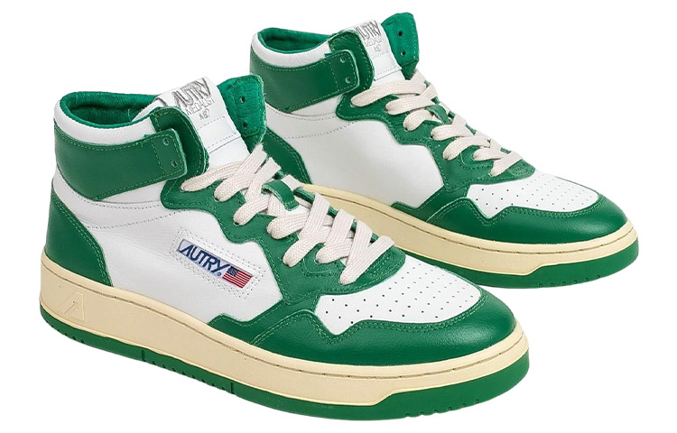 【代購】AUTRY Medalist High top Sneakers 'White Green'