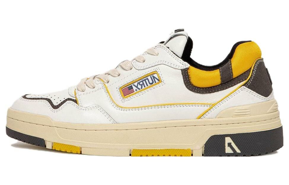 【代購】AUTRY Clc Leather Sneakers 'White Black Yellow'