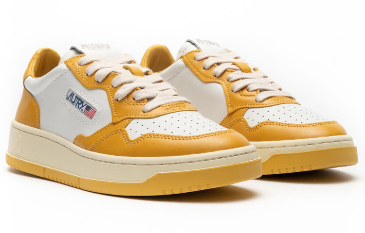 【代購】AUTRY Medalist Low Bicolor 'White Yellow' Women's