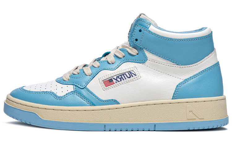 【代購】AUTRY Medalist Mid Leather Sneakers Two Toned 'White Blue' Women's