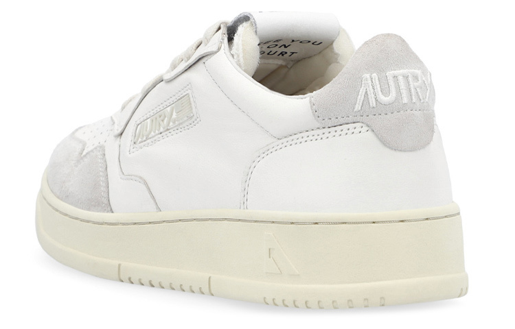 【代購】AUTRY Open Low Leather Suede 'White' Women's