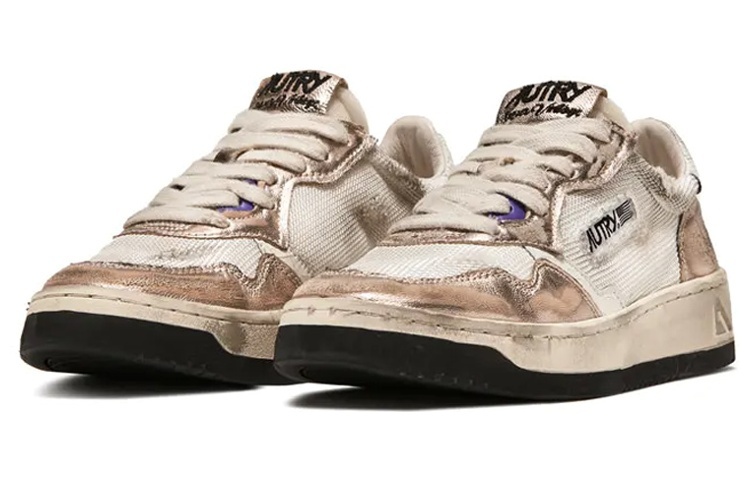 【代購】AUTRY Super Vintage Low White Metallic Pink Women's