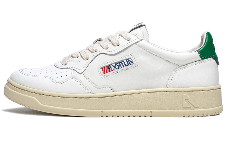 【代購】AUTRY Medalist Leather Low White Green Women's