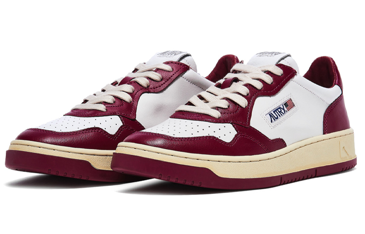 【代購】AUTRY Medalist Low Top Bicolor 'White Burgundy' Women's