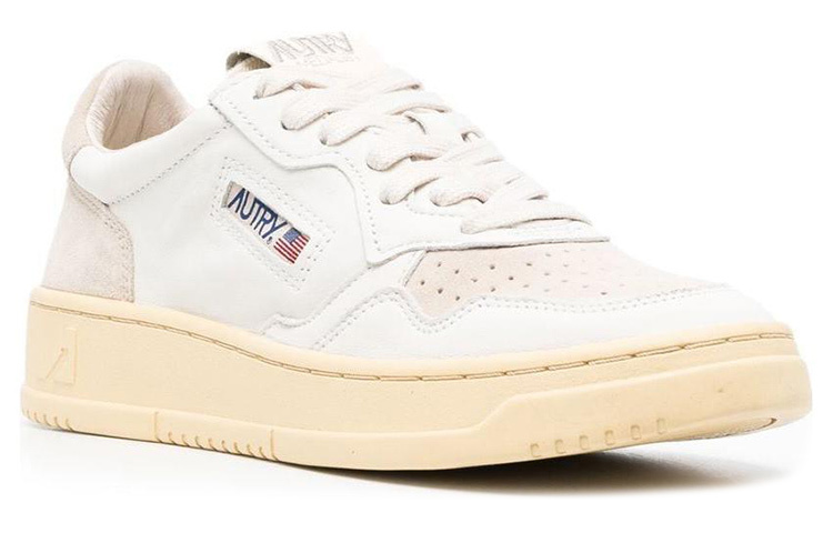 【代購】AUTRY Medalist Leather And Suede 'White Sand' Women's
