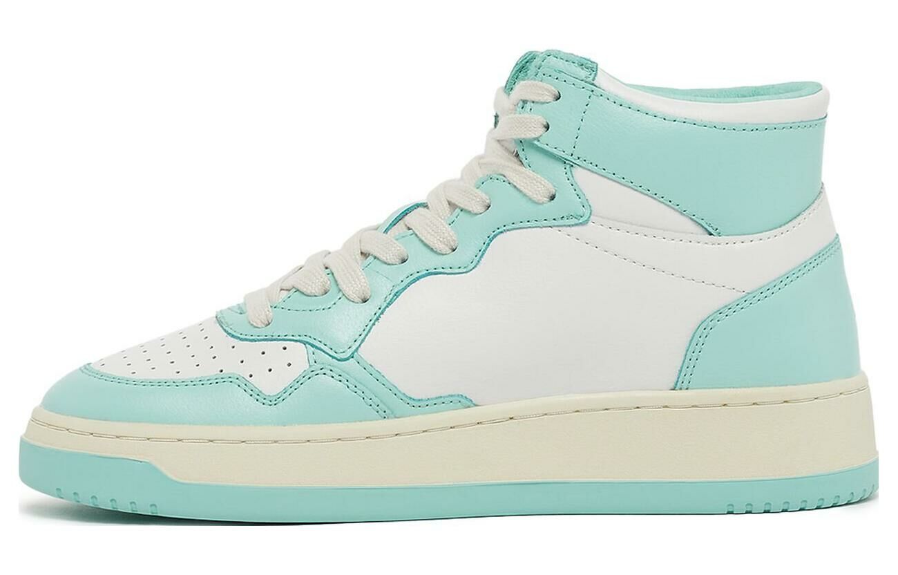 【代購】AUTRY Medalist Mid Leather Sneakers Two Toned 'White Light Teal' Women's