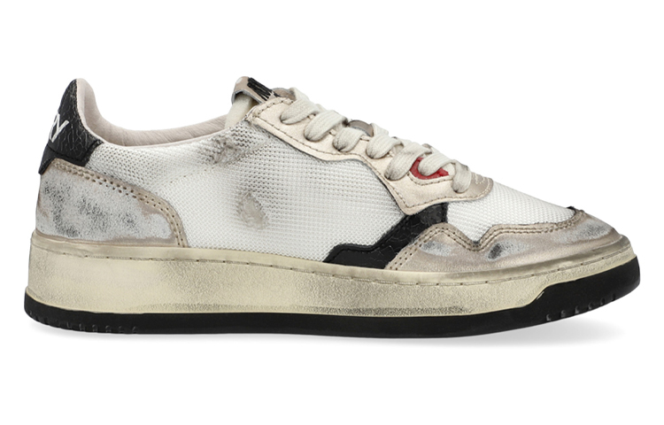 【代購】AUTRY Low Super Vintage Mesh Sneakers 'White Black' Women's