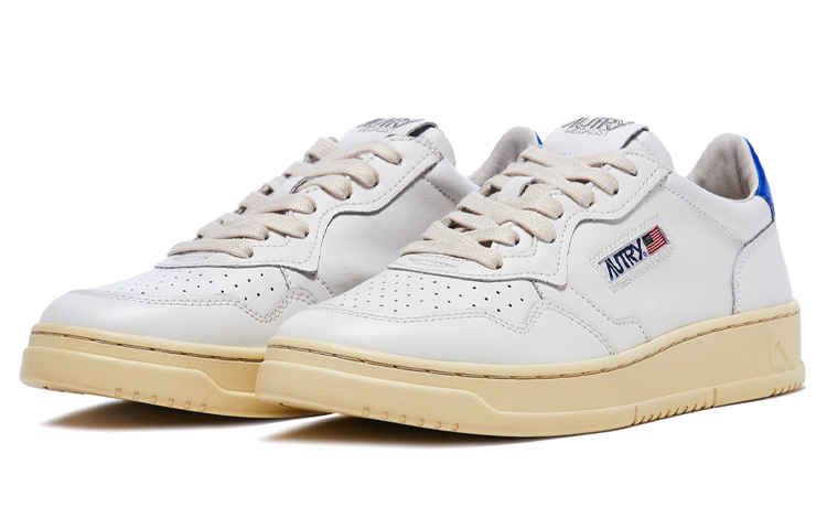 【代購】AUTRY Medalist Leather Low White Azure