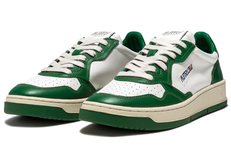 【代購】AUTRY Medalist Leather Low 'Green White'