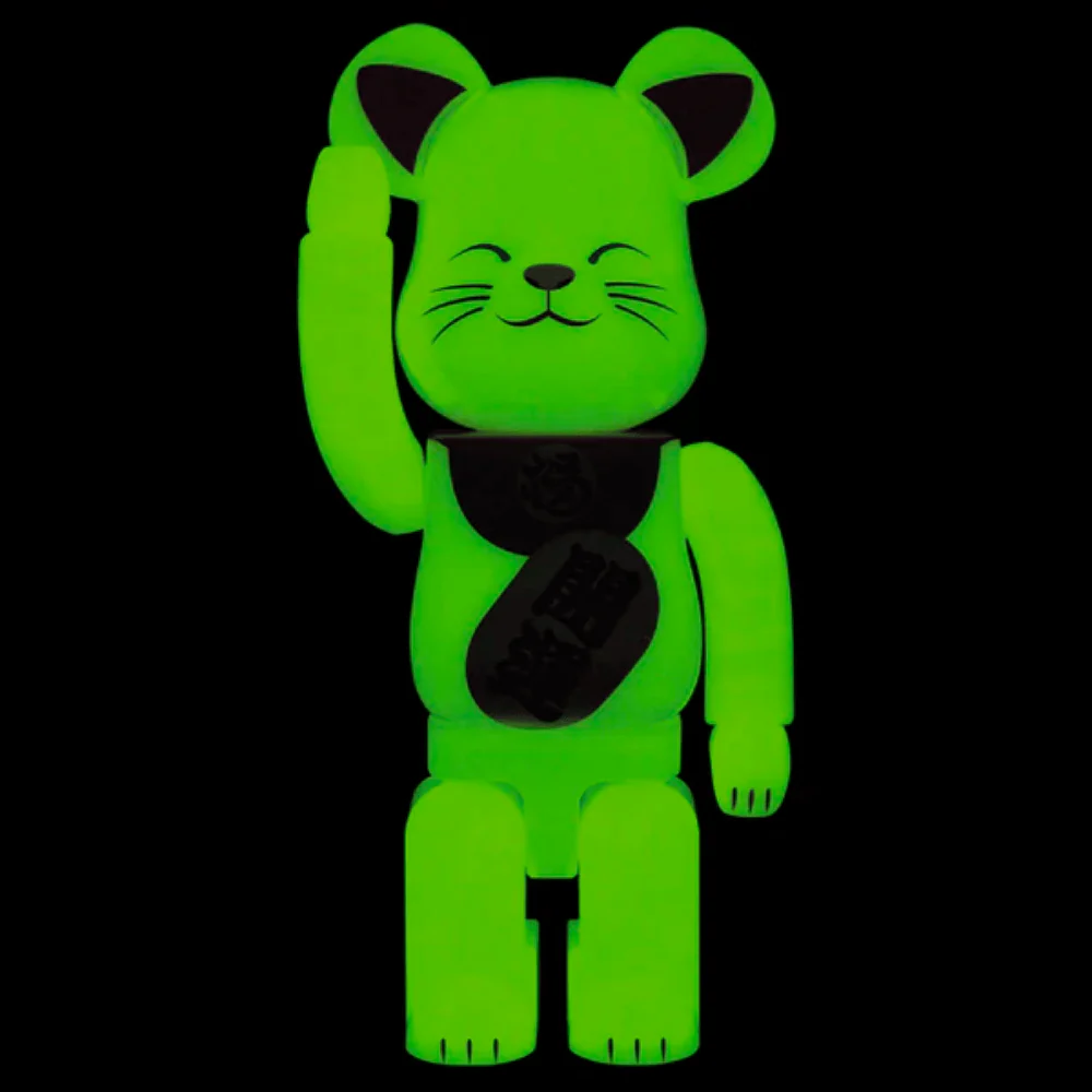 招き猫 招財貓 ベアブリック 桃金メッキ 400% BE@RBRICK
