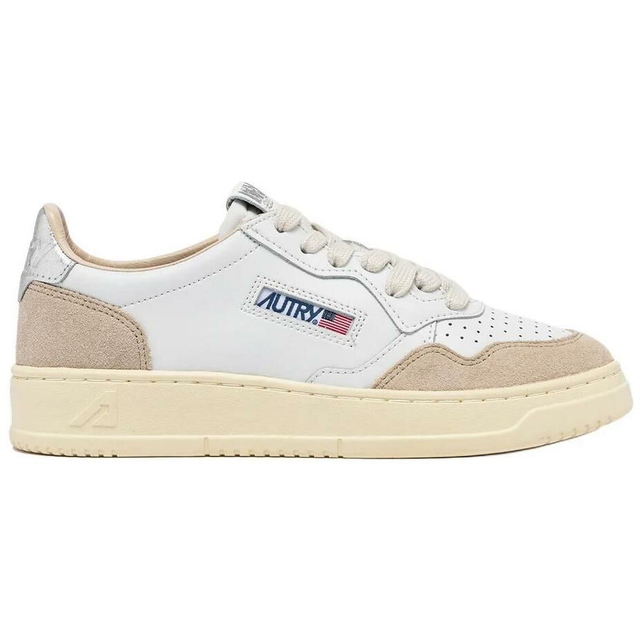 【代購】AUTRY Medalist Skateboard Shoes Women's White Silver