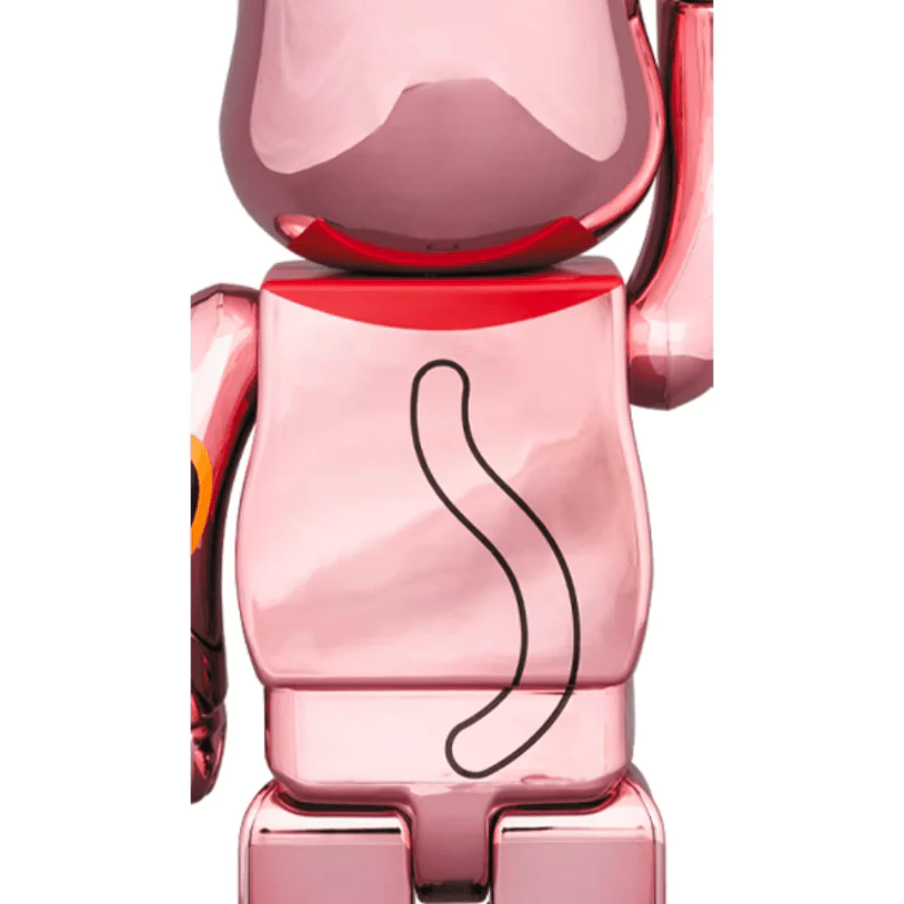 招き猫 招財貓 桃金メッキ 発光 400% / 1000% BE@RBRICK