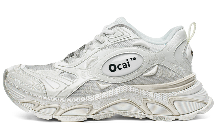 【代購】Ocai Runtech3.0 Abrasion Resistant Breathable Low Top Running Shoes Unisex Dirty White