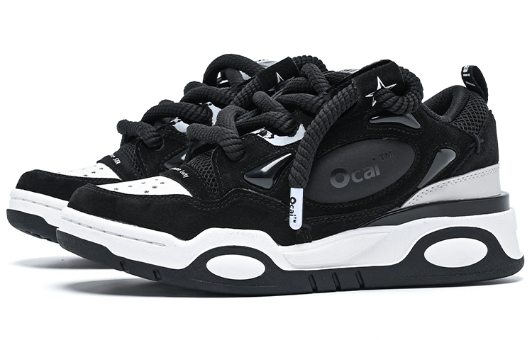 【代購】STA RETRO x Ocai Black Flag Low-Top Skateboard Shoes Unisex Black