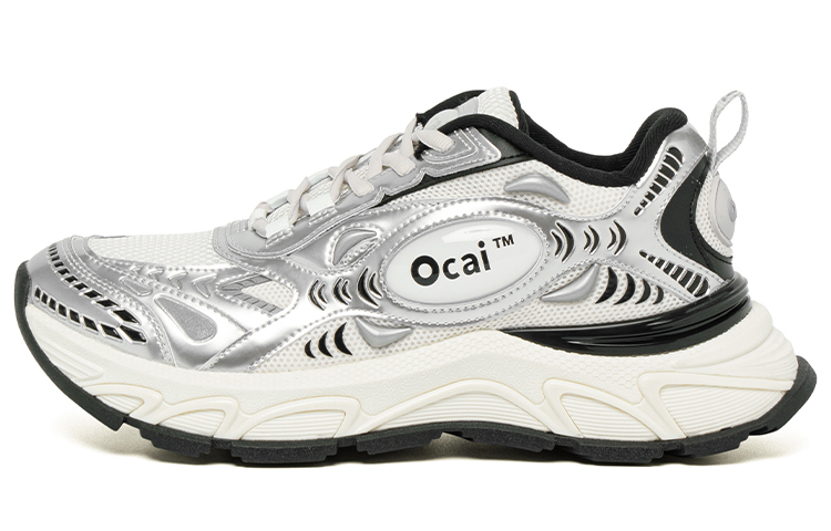 【代購】Ocai Runtech3.0 Lightweight Low-Top Running Shoes Unisex Moonlight Silver