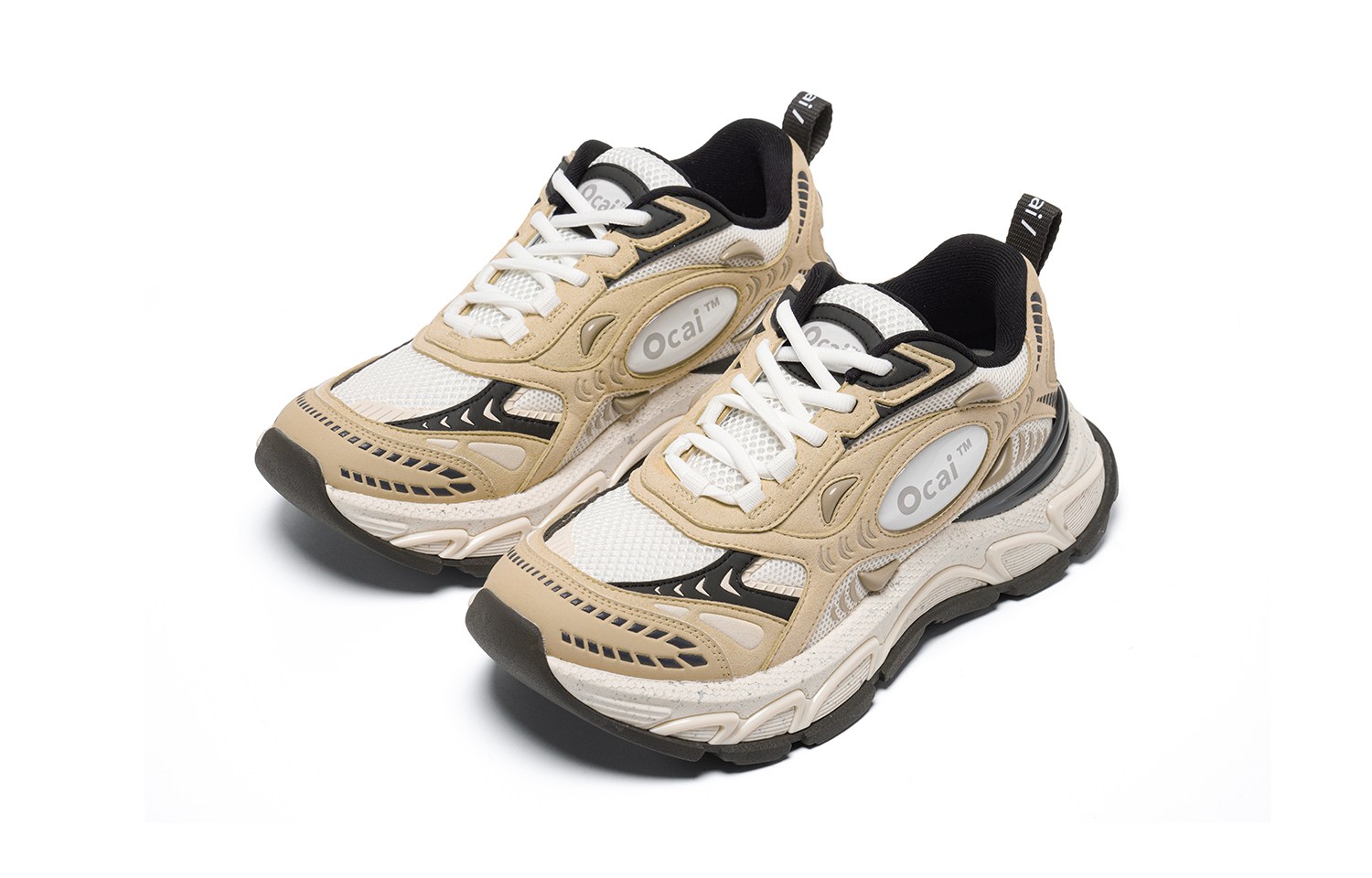 【代購】Ocai Runtech3.0 Anti-Slip Wear-Resistant Low-Top Chunky Sneakers Unisex Brown