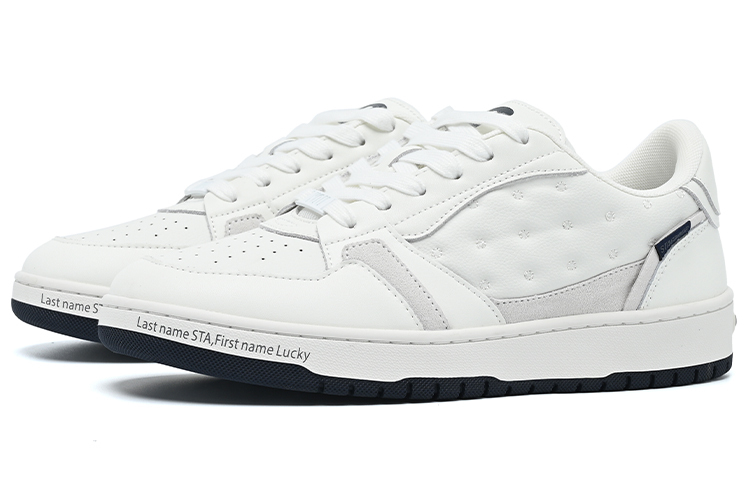 【代購】STA x Ocai Classic White Abrasion-Resistant Low-Top Skateboard Shoes Unisex Classic White