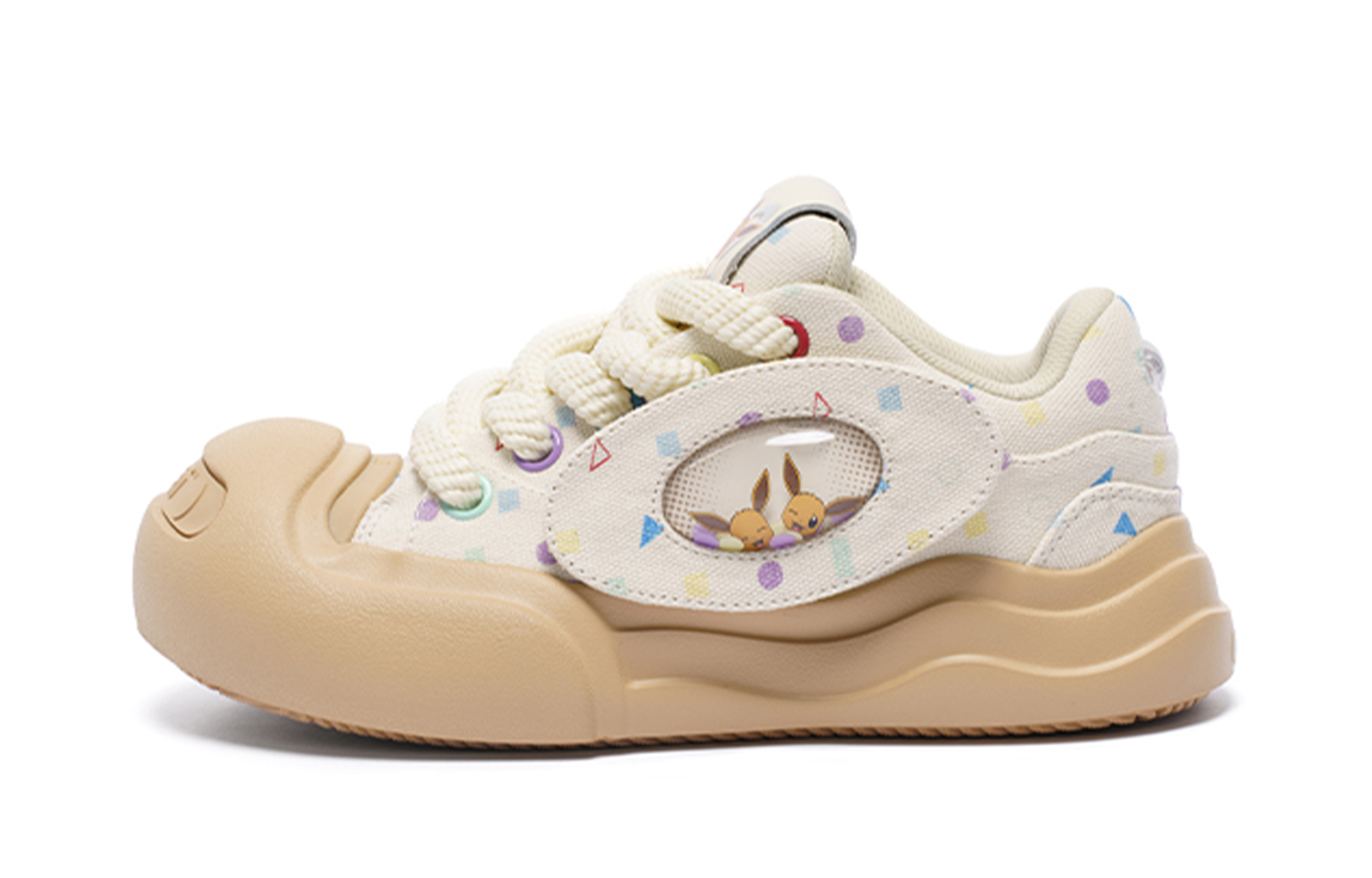 【代購】Pokemon x Ocai Low Top Smile Open Ended Smile Unisex Eevee Canvas Shoes