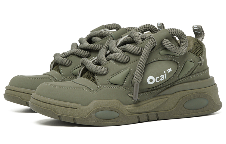 【代購】Ocai Low-Top Skateboard Shoes Unisex Olive Green