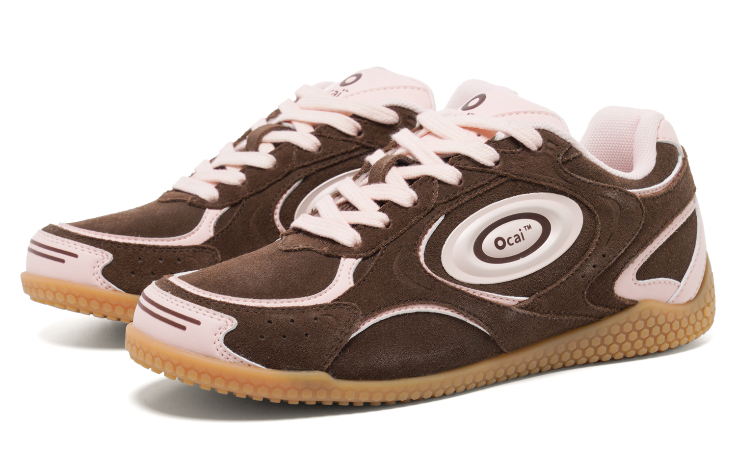 【代購】Ocai Anti-Slip Wear-Resistant Low-Top Casual Shoes Women's Pink Brown